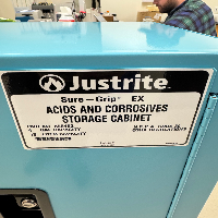 Justrite Sure-Grip EX 4 Gallon Acids and Corrosives Storage Cabinet image 0